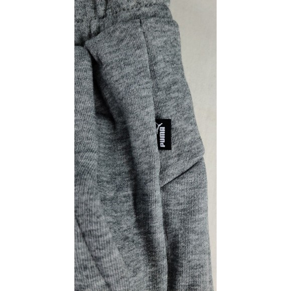 PUMA Essential Men's Sweat Bermuda Shorts Large Gray Regular Fit Cotton Terry - Picture 8 of 8